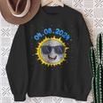 Total Solar Eclipse 2024 Usa Astronomy Totality Sun Moon Sweatshirt Gifts for Old Women
