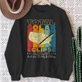 Total Solar Eclipse 2024 Yes It's My Birthday Retro Vintage Sweatshirt Gifts for Old Women