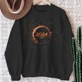 Total Solar Eclipse April 8 2024 Cleveland Ohio Sweatshirt Gifts for Old Women