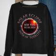Total Solar Eclipse April 8 2024 New York Path Of Totality Sweatshirt Gifts for Old Women