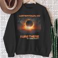 Total Solar Eclipse Cityscape Watertown New York Ny Sweatshirt Gifts for Old Women