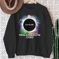 Total Solar Eclipse Cleveland Ohio 2024 Colorful Totality Sweatshirt Gifts for Old Women