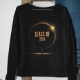 Total Solar Eclipse College Dabbing Graduation Class Of 2024 Sweatshirt Gifts for Old Women