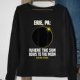 Total Solar Eclipse Erie Pennsylvania 040824 Solar Eclipse Sweatshirt Gifts for Old Women