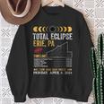 Total Solar Eclipse Path 2024 Erie Pennsylvania Pa Totality Sweatshirt Gifts for Old Women