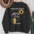 Total Solar Eclipse T-Rex April 8 2024 America Solar Eclipse Sweatshirt Gifts for Old Women