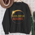 Totality 04 08 24 Total Solar Eclipse 2024 Maine Party Sweatshirt Gifts for Old Women