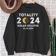 Totality 2024 Solar Eclipse Total Solar Eclipse 2024 Sweatshirt Gifts for Old Women