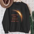Totality Eclipse Twice In Lifetime Total Solar Eclipse 2024 Sweatshirt Gifts for Old Women