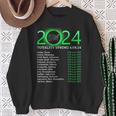 Totality Path 2024 American Total Eclipse Map On Back Sweatshirt Gifts for Old Women