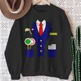 Trainführer Schaffner Train Train Driver Carnival Costume Sweatshirt Geschenke für alte Frauen