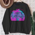 Tropical Vaporwave Hawaiian Palm Tree Hawaii Beach Edm Sweatshirt Gifts for Old Women