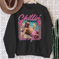 Trump Chillin Like A Felon Trump 2024 Sweatshirt Gifts for Old Women