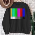 Tv Offline Color Bars Test Pattern Technical Difficulties Sweatshirt Gifts for Old Women