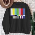 Tv Test Pattern Television Watcher Birthday Sweatshirt Gifts for Old Women