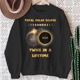 Twice In A Lifetime America Solar Totality Eclipse 2024 Sweatshirt Gifts for Old Women Twice In A Lifetime America Solar Totality Eclipse 2024 Sweatshirt Gifts for Old Women