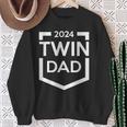 Twin Dad Est 2024 Twin Dad To Be New Daddy Iii Sweatshirt Gifts for Old Women