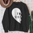 Twin Sisters Heart Half Matching Set 1 Of 2 Sweatshirt Gifts for Old Women