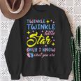 Twinkle Little Star Only I Know What You Are Gender Reveal Sweatshirt Gifts for Old Women