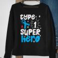 Type 1 Diabetes Awareness Type One Superhero Sweatshirt Gifts for Old Women