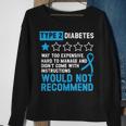 Type 2 Diabetes T2d Warrior Diabetes Awareness Sweatshirt Gifts for Old Women