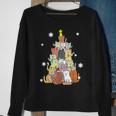 Ugly Christmas Sweater Cat Tree Xmas Cat Sweatshirt Gifts for Old Women
