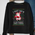 Ugly Christmas Sweater I Got Ho's In Different Area Codes Sweatshirt Gifts for Old Women
