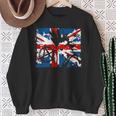 Uk Flag Anarchy Symbol Punk Rocker In 80'S Retro Sweatshirt Gifts for Old Women