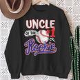 Uncle Of Rookie 1St Baseball Birthday Party Theme Matching Sweatshirt Gifts for Old Women