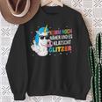 Unicorn Komm Noch Näher Und Es Klappschen Glitter Sweatshirt Geschenke für alte Frauen