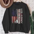 Us Army Veteran America Flag Vintage Army Veteran Sweatshirt Gifts for Old Women