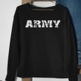 Us Army Army Veteran Distressed Font Sweatshirt Gifts for Old Women