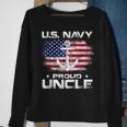 Us Navy Proud Uncle With American Flag Veteran Day Sweatshirt Gifts for Old Women