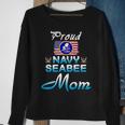 Us Navy Seabee Veteran Proud Navy Seabee Mom Sweatshirt Gifts for Old Women
