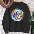 Usa 2024 Games United States Gymnastics America 2024 Usa Sweatshirt Gifts for Old Women