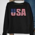 Usa Flag 4Th Of July Red White & Blue American Patriotic Sweatshirt Gifts for Old Women