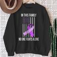 Usa Flag Alzheimer Ribbon Alzheimer Disease Awareness Sweatshirt Gifts for Old Women