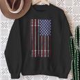 Usa Flag Barbell Sweatshirt Geschenke für alte Frauen