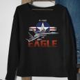 Usa Military Warbird F15 Eagle Military Airplane Sweatshirt Gifts for Old Women