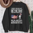 With The Usa So Divide I'm Just Glad To Be On The Side -Back Sweatshirt Gifts for Old Women