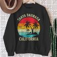 Vacaciones Familiaresintage Retro California Santa Barbara Beach Camisa de entrenamiento Regalos para ancianas