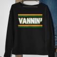 Vannin Stripes Vanning Green Orange Van Sweatshirt Gifts for Old Women