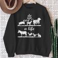 Vegan Animal Do Not Eat Life Raw Diet Vegi Sweatshirt Gifts for Old Women