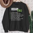 Vegan Vegan Vegan Slogan Sweatshirt Geschenke für alte Frauen