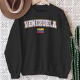 Venezuela Varsity World Flag Weathered Sweatshirt Gifts for Old Women