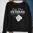 I Am The Veteran Veterans Day Us Military Patriotic Sweatshirt Gifts for Old Women