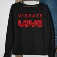 Vibrate Love Cute Spiritual Yoga Meditation Graphic Sweatshirt Gifts for Old Women