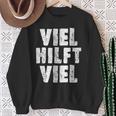 Viel Hilftiel Old-School Bodybuilder Saying Sweatshirt Geschenke für alte Frauen