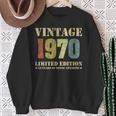 Vintage 1970 Clothes 50 Years Old Retro 50Th Birthday Sweatshirt Gifts for Old Women