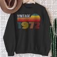 Vintage 1972 1972 Born In 1972 Vintage 1972 Sweatshirt Gifts for Old Women